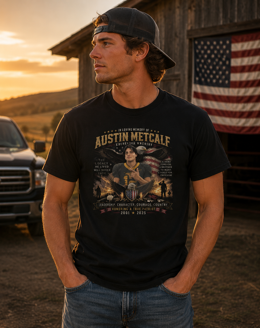 The Austin Metcalf Legacy Edition™ is more than a shirt—it's a tribute.