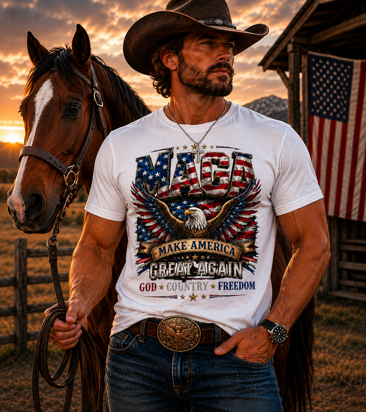 MAGA Country Freedom Tee